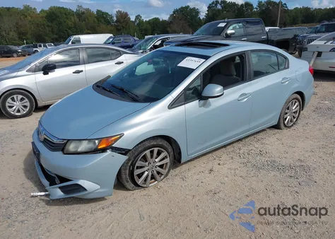 2012 Honda Civic Ex из США, поврежденный, VIN 19XFB2F87CE072161
